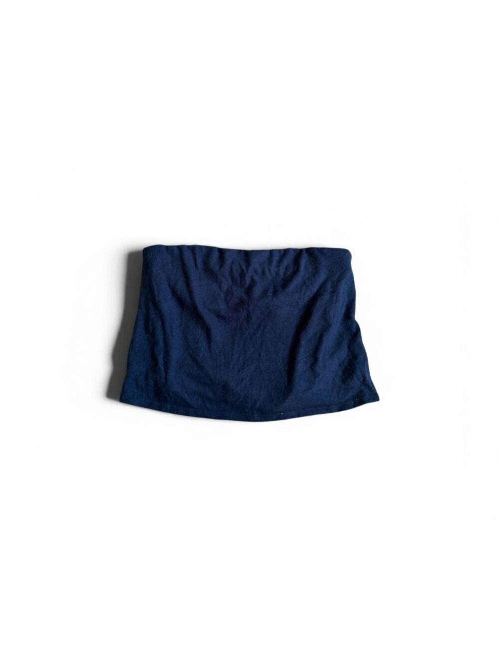 DONNI Navy BlueBuilt In Bra Strapless Top Size L NEW NWT